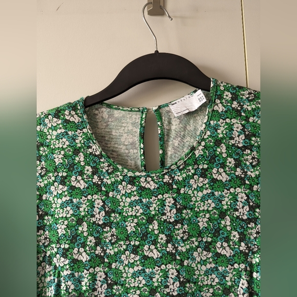 Green Floral Dress Asos Curve Size 20 - Picture 5 of 10